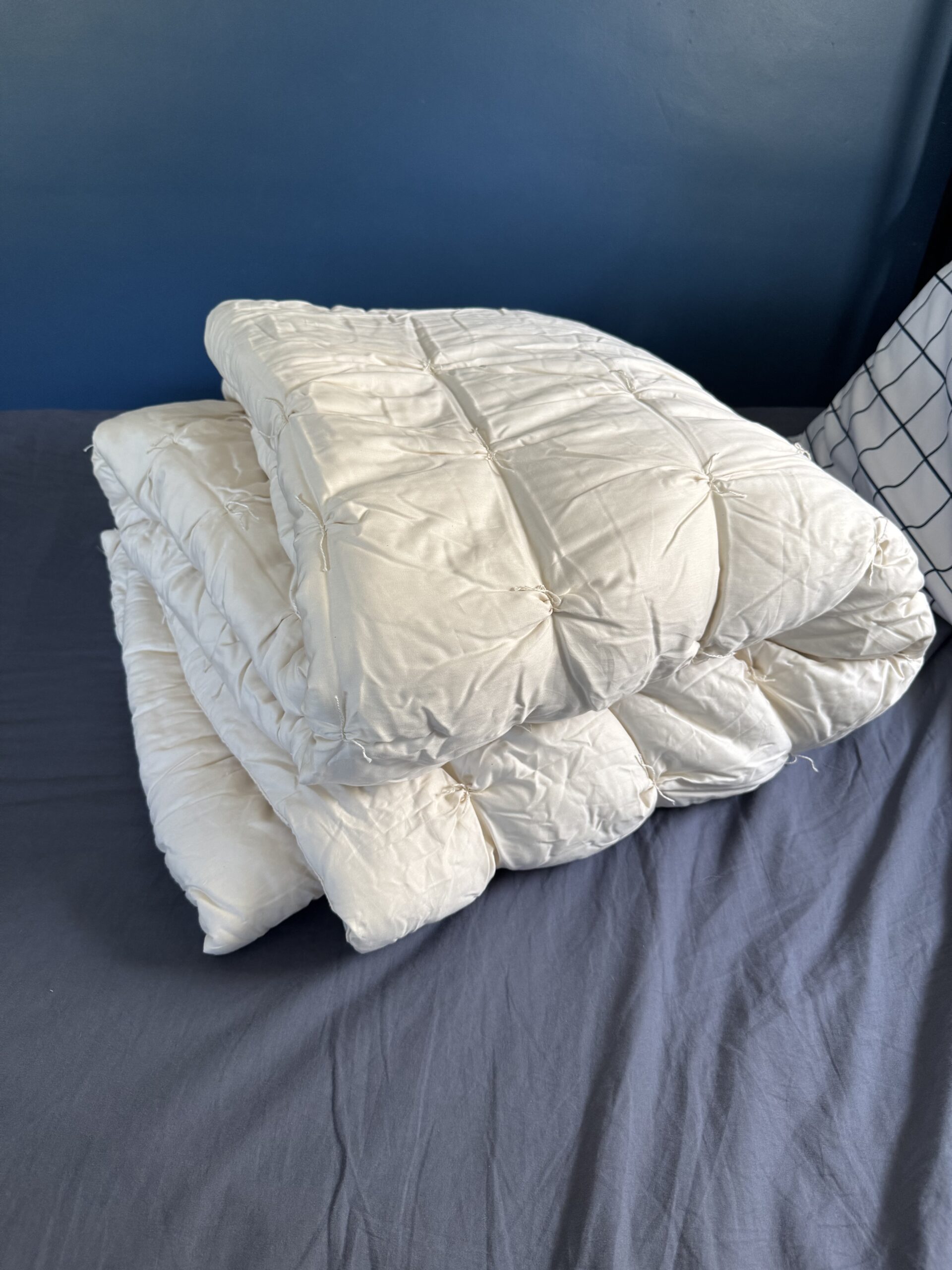 A Coyuchi duvet insert.