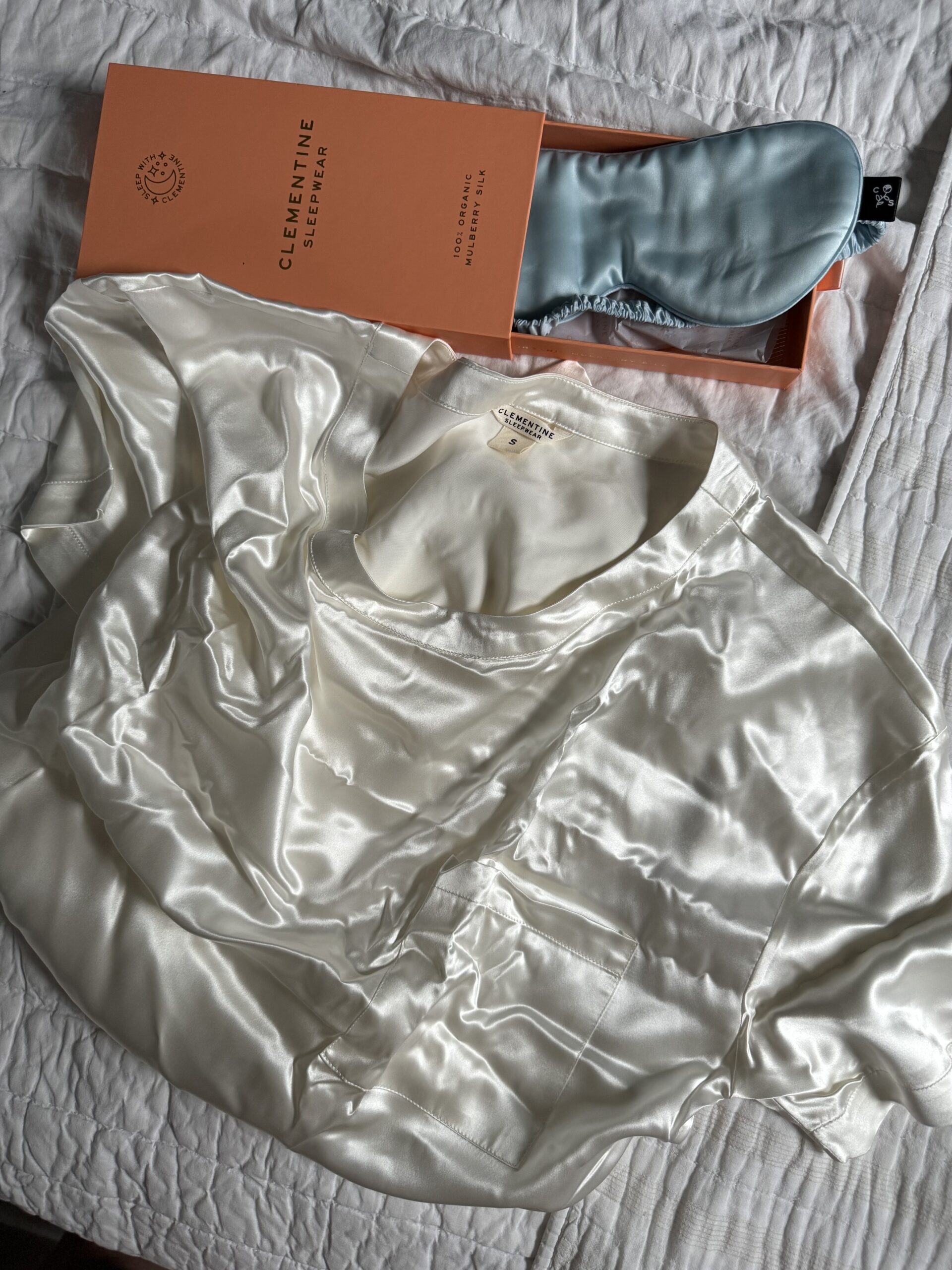 Close up of Clementine pajamas.