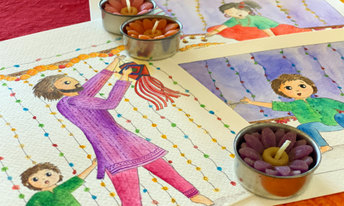 Beautiful Diwali Drawing Using Oil Pastels & Acrylic Colour - YouTube-saigonsouth.com.vn